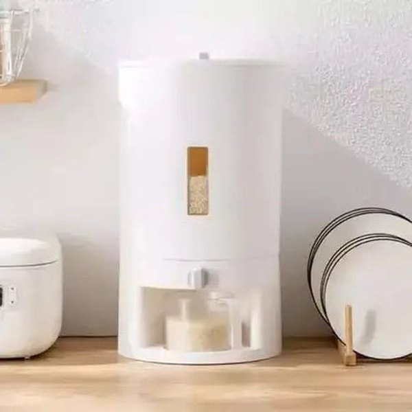 Rice Storage Container Food Storage Containers Round Storage Container Rice Dispenser - Dondepiso