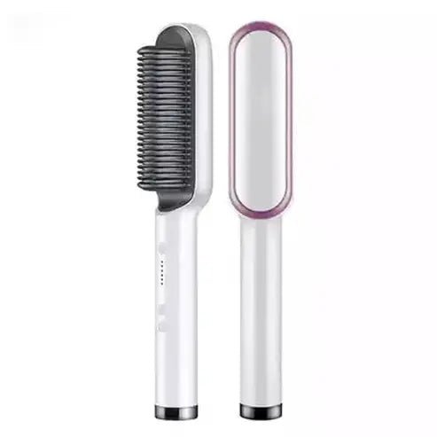 Hair Curling Iron Hair Permanents & Straighteners White Hair Straightener Comb Set Curling Iron – Dondepiso