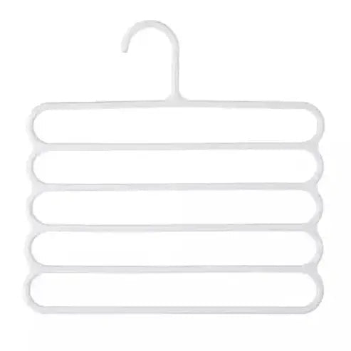 Trouser Rack Hangers White 5-Layer Multifunctional Trouser Hangers – Dondepiso