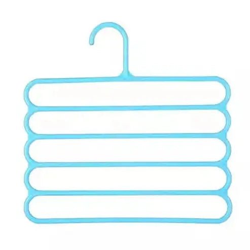Trouser Rack Hangers Blue 5-Layer Multifunctional Trouser Hangers – Dondepiso