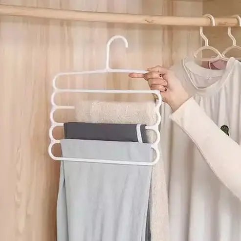 Trouser Rack Hangers 5-Layer Multifunctional Trouser Hangers – Dondepiso