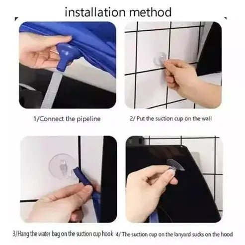 Extractor hood cleaning kit Household Cleaning Supplies Blue Range Hood Cleaning Pipe and Bag Kit · Dondepiso