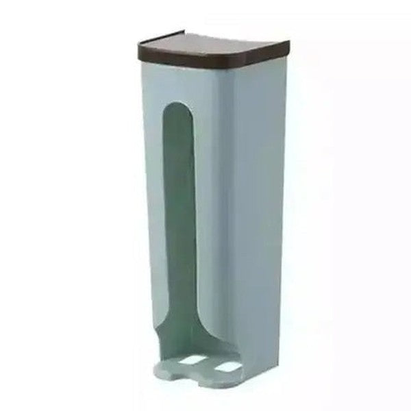 Garbage Bag Organizer Household Storage Containers Blue Plastic Box Wall Mount Garbage Bag Organizer – Dondepiso