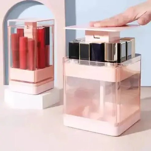 Pop-up Lipstick Stand Household Storage Containers Pop-up 12-Grids Storage Lipstick Stand – Dondepiso