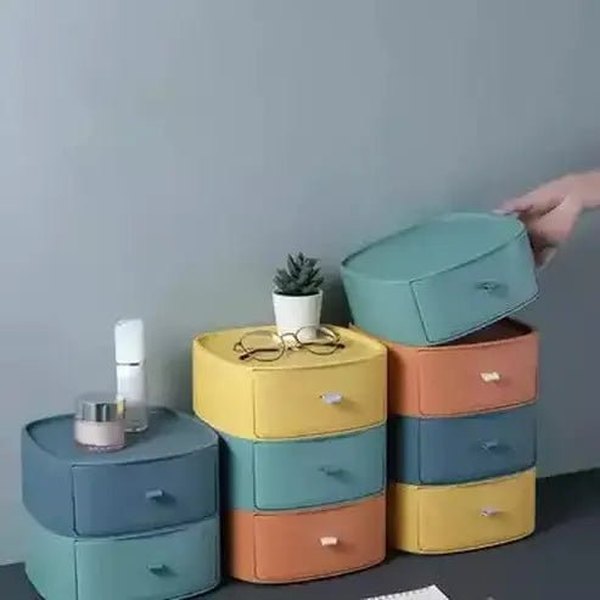 Stackable Storage Drawer Household Storage Containers Stackable Storage Drawer type Organizer Box – Dondepiso