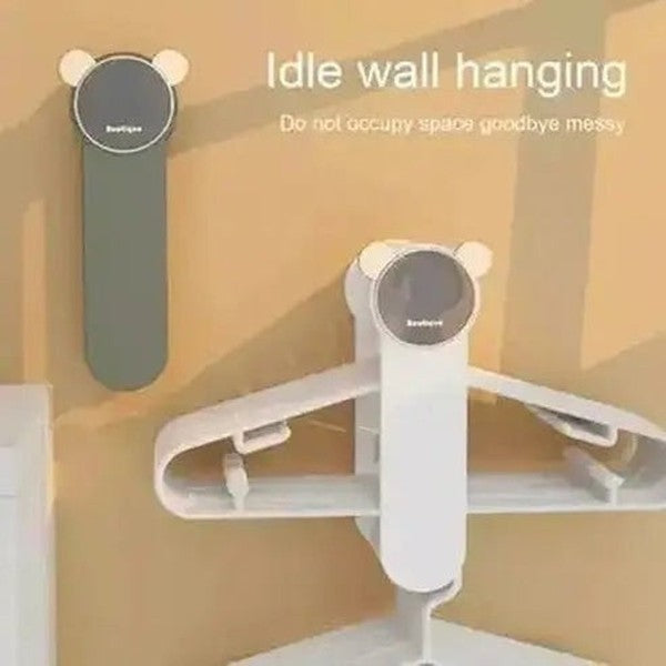 Sturdy Cartoon Clothes Hanger Organizer Rack for Wardrobe with Double Tiers