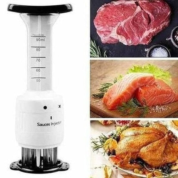 Kitchen Meat Tenderizer with Sauce Marinade Injector Needle