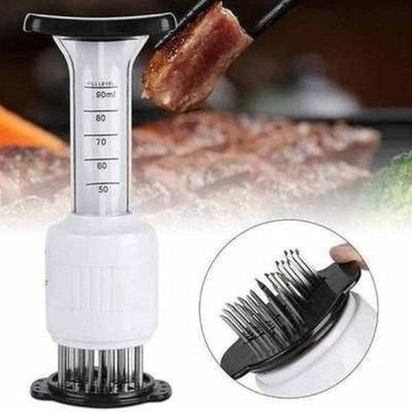 Kitchen Meat Tenderizer with Sauce Marinade Injector Needle