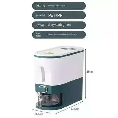 Large Capacity Grain Rice Dispenser Container with Lid