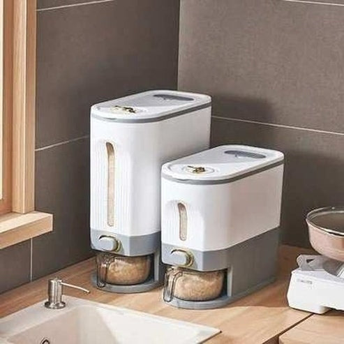 Large Capacity Grain Rice Dispenser Container with Lid