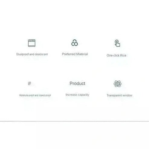 Large Capacity Grain Rice Dispenser Container with Lid