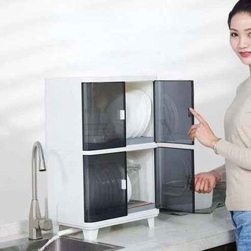 Large-capacity Kitchen Tableware Draining Storage Rack