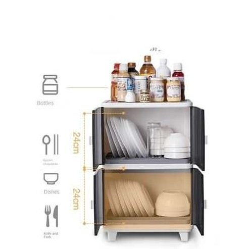 Large-capacity Kitchen Tableware Draining Storage Rack