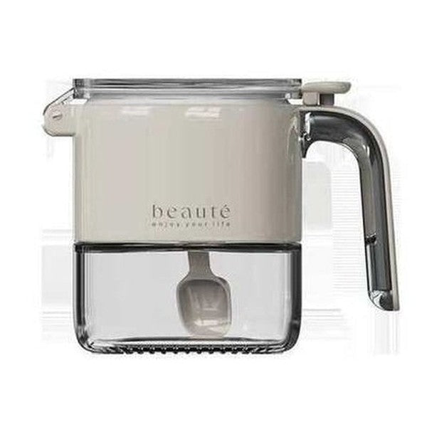 Large Capacity Seasoning Jar Sealed Storage Box with Spoon