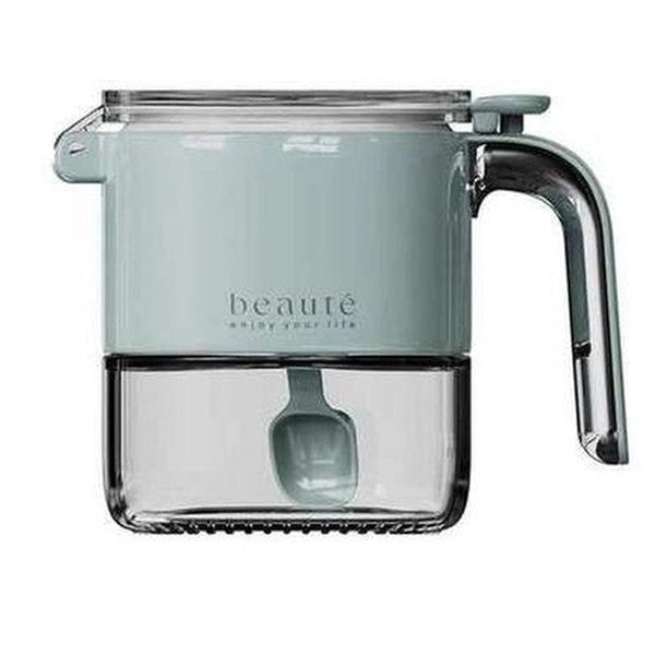 Large Capacity Seasoning Jar Sealed Storage Box with Spoon