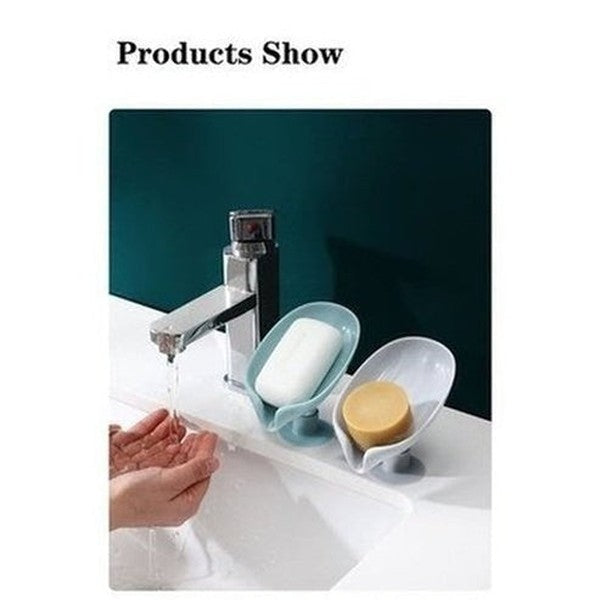 Leaf Shape Soap Box Drain Soap Holder Box Bathroom Shower Soap Holder Storage Plate Tray Bathroom Supplies. Bathroom Accessories. Type: Soap Dishes & Holders.