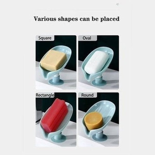 Leaf Shape Soap Box Drain Soap Holder Box Bathroom Shower Soap Holder Storage Plate Tray Bathroom Supplies. Bathroom Accessories. Type: Soap Dishes & Holders.
