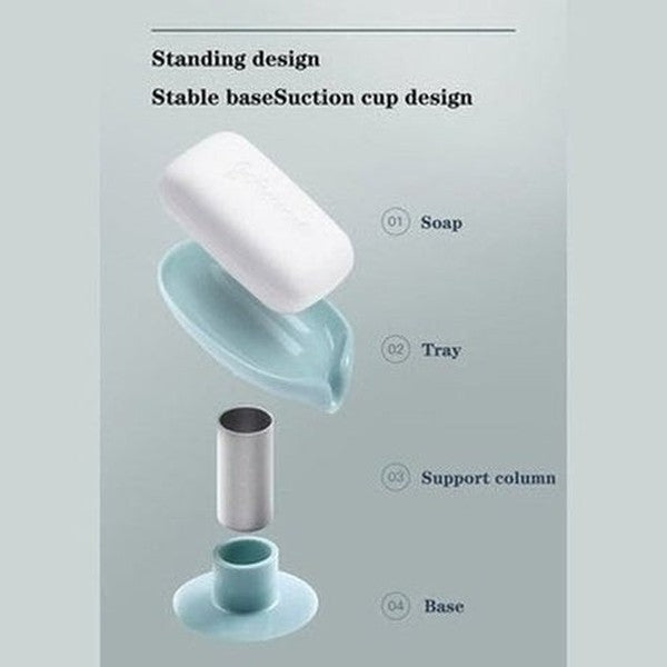 Leaf Shape Soap Box Drain Soap Holder Box Bathroom Shower Soap Holder Storage Plate Tray Bathroom Supplies. Bathroom Accessories. Type: Soap Dishes & Holders.