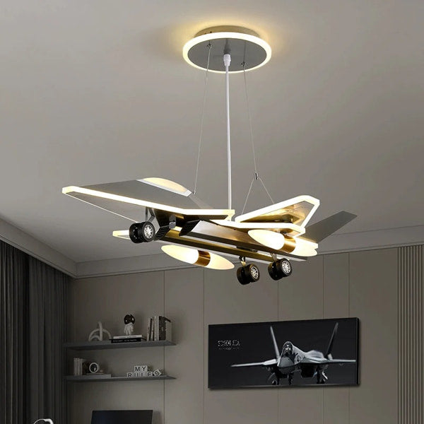 Modern aviation themed chandelier for bedroom decoration