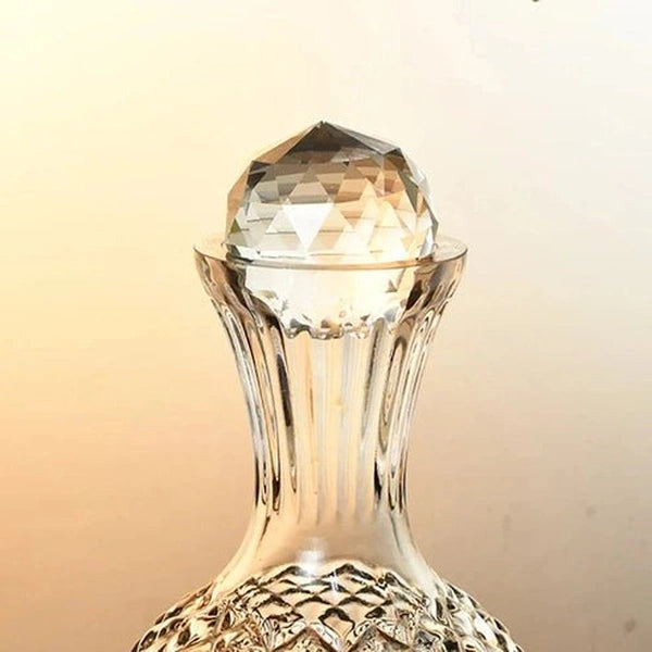 Luxury Sunflower Diamond Wine Decanter Set