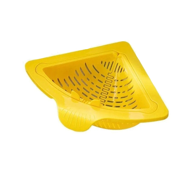Magnetic triangle sink drain basket for washing vegetables