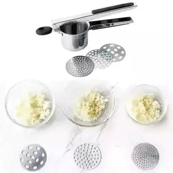 Portable Potatoes Masher Mashers Silver Portable Potato masher and fruit puree – Dondepiso