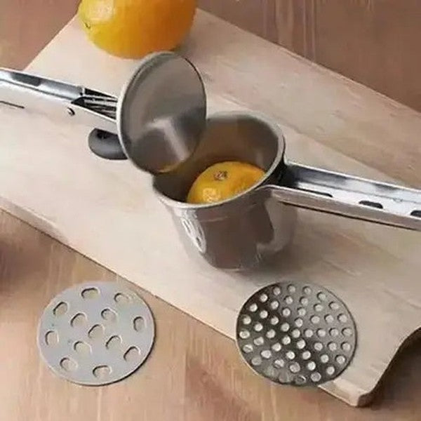 Portable Potatoes Masher Mashers Silver Portable Potato masher and fruit puree – Dondepiso