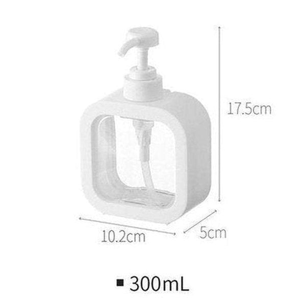 minimalist design bathroom transparent manual soap dispenser 300/500ml bathroom soap dispensers refillable lotion shampoo. type: soap and lotion dispensers