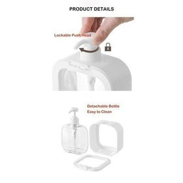 minimalist design bathroom transparent manual soap dispenser 300/500ml bathroom soap dispensers refillable lotion shampoo. type: soap and lotion dispensers
