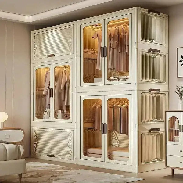 stackable bedroom wardrobe organizer storage cabinet