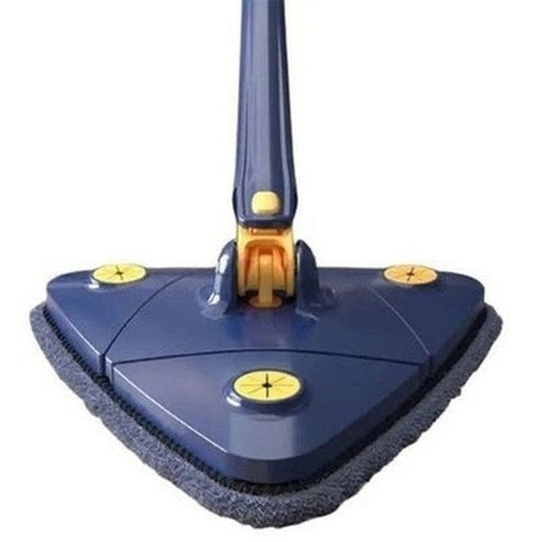 360° Rotary Triangular Shaped Self-Wringing Floor Mop, Upgrade Extendable Cleaning Mop, Reusable Spin Mop, For Floor, Ceiling, Wall, Car Window. Household Cleaning