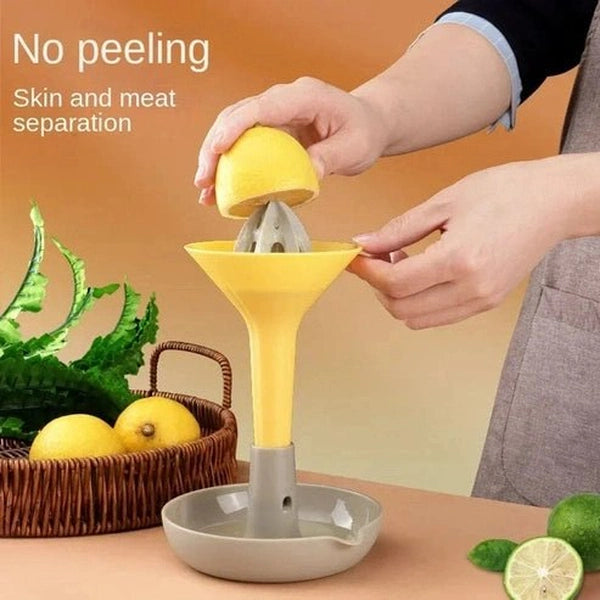Multi-Functional Manual Juicer - Portable Citrus Press & Kitchen Funnel Tool