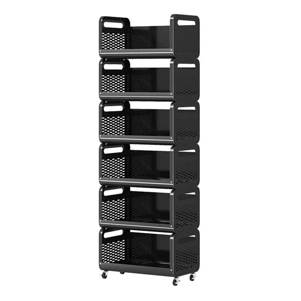 Multi-layer kitchen vegetable storage cart with wheels