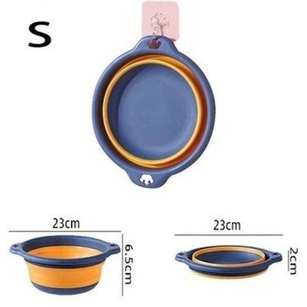 multipurpose collapsible colander fruit vegetable washing basket dish drainer silicone collapsible drain basket. kitchen tools and utensils: colanders and strainers