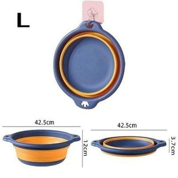 multipurpose collapsible colander fruit vegetable washing basket dish drainer silicone collapsible drain basket. kitchen tools and utensils: colanders and strainers