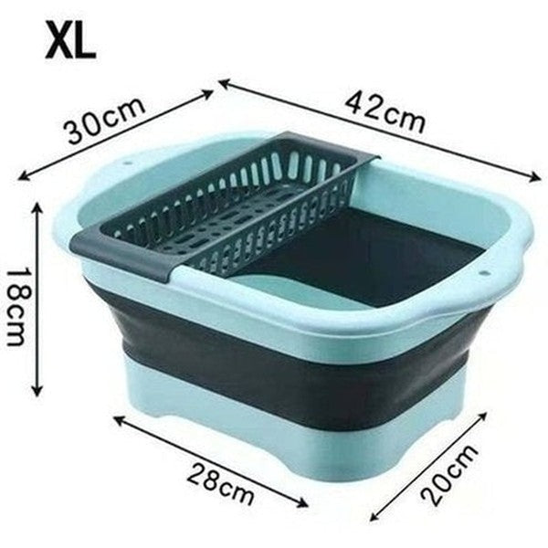 multipurpose collapsible colander fruit vegetable washing basket dish drainer silicone collapsible drain basket. kitchen tools and utensils: colanders and strainers