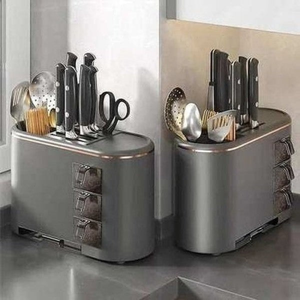 Multifunctional Countertop Deluxe Knife Storage Block