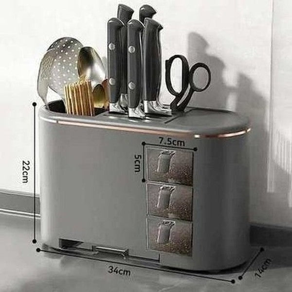 Multifunctional Countertop Deluxe Knife Storage Block