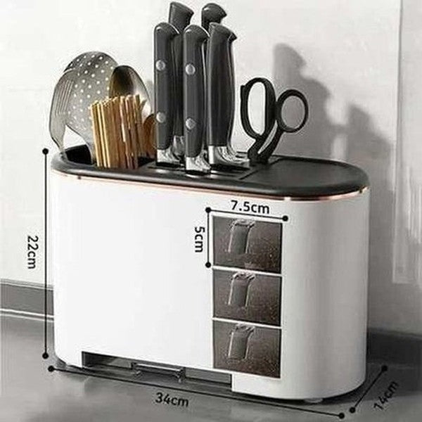 Multifunctional Countertop Deluxe Knife Storage Block