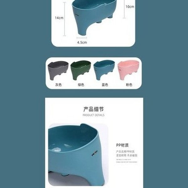 cartoon elephant drain basket multi-purpose kitchen drain basket home storage fruit vegetable basket plastic drainer. kitchen tools and utensils: colanders and strainers