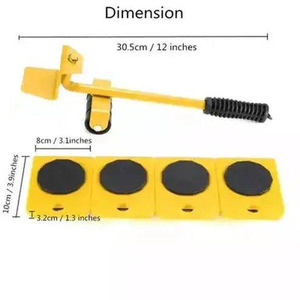 Heavy Load Moving Tool Pallets & Loading Platforms Heavy Load Moving Tool with Rod and Casters – Dondepiso