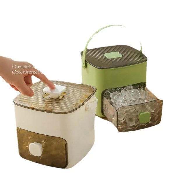 Pressing Ice Cube Mold with Storage Box