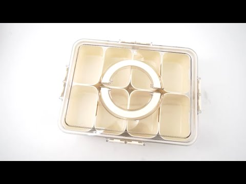 Portable Snack Tray with Lid Handle