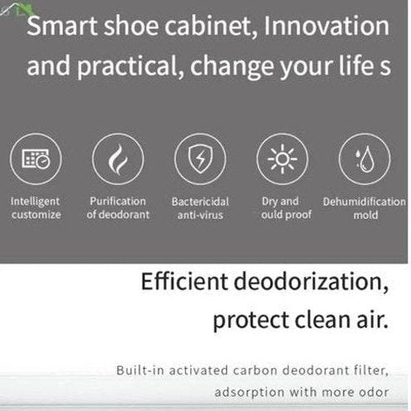 Rootsense smart shoe rack UV sterilization