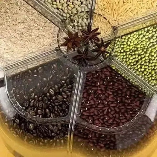 Round Storage Rice Box with Dispenser