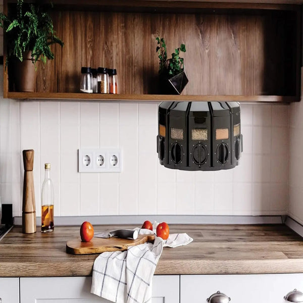 compact spice storage organizer for kitchen