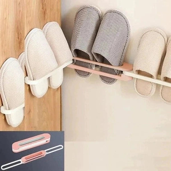 Self-Adhesive Wall-Mounted Slipper Rack