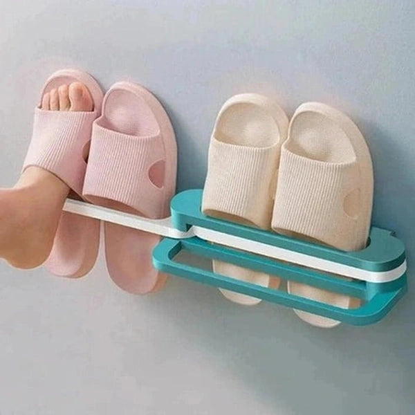 Self-Adhesive Wall-Mounted Slipper Rack