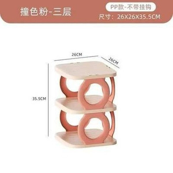 Simple space-saving multi-level dustproof shoe rack