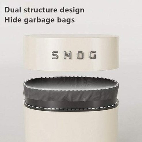 Small Desktop Decorative Trash Can with Lid